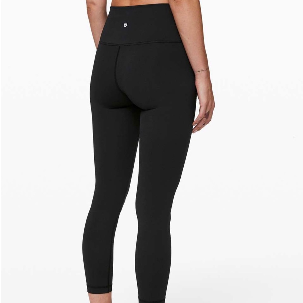 Lululemon Wunder Under High-Rise Tight 25" Full-On Luxtreme Black Sz 4